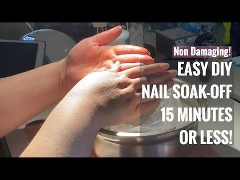 EASY DIY Nail Soak Off In 15 Minutes Or Less! | Creatively Jess Nail Tutorial - YouTube | Nail soak, Diy acrylic nails, Nail tutorials #Diy_Soak_Off_Acrylic_Nails #Nail_Soak_Off_Acrylic #Diy_Nail_Soak #Soak_Off_Acrylic_Nails Diy Soak Off Acrylic Nails, Nail Soak Off Acrylic, Diy Nail Soak, Soak Off Acrylic Nails, Acrylic Nails At Home, Nail Soak, Acrylic Tutorials, Soak Off Gel Nails, Diy Acrylic Nails