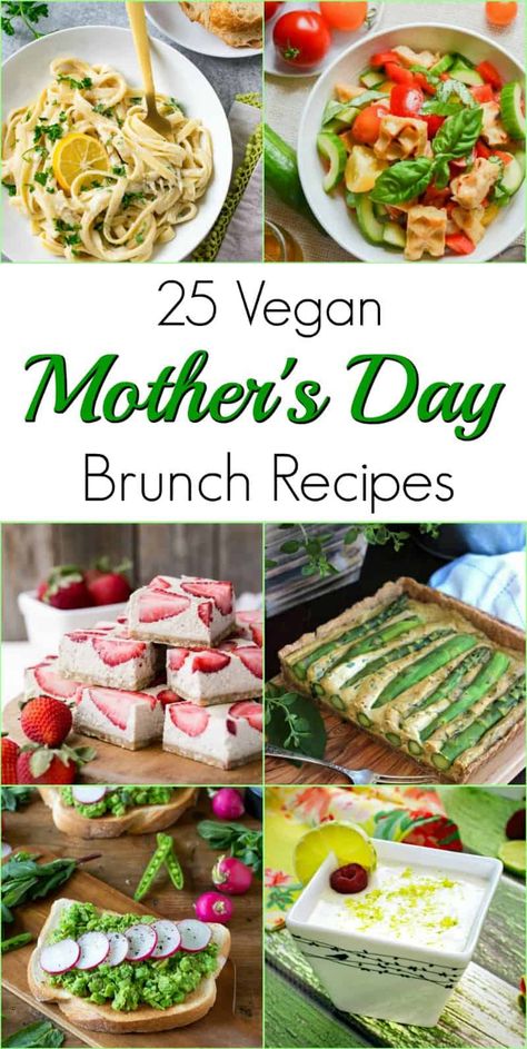 25 vegan Mother's Day brunch recipes, from appetizers and salads to sandwiches, pastas and desserts. Plan your perfect vegan Mother's Day brunch with these delicious recipes. | vegan Mother's Day recipes | vegan Mother's Day lunch | Mother's Day recipes | Mother's Day brunch | #veganmothersdayrecipes #mothersdayrecipes #veganmothersday #veganrecipes #veganfoodshare #veganfood #mothersdaybrunch Vegan Banana Nut Muffins, Vegan Lemon Curd, Recipes Brunch, Vegan Brunch Recipes, Vegetarian Brunch, Snacks Vegan, Mothers Day Dinner, Vegan Entrees, Vegan French Toast