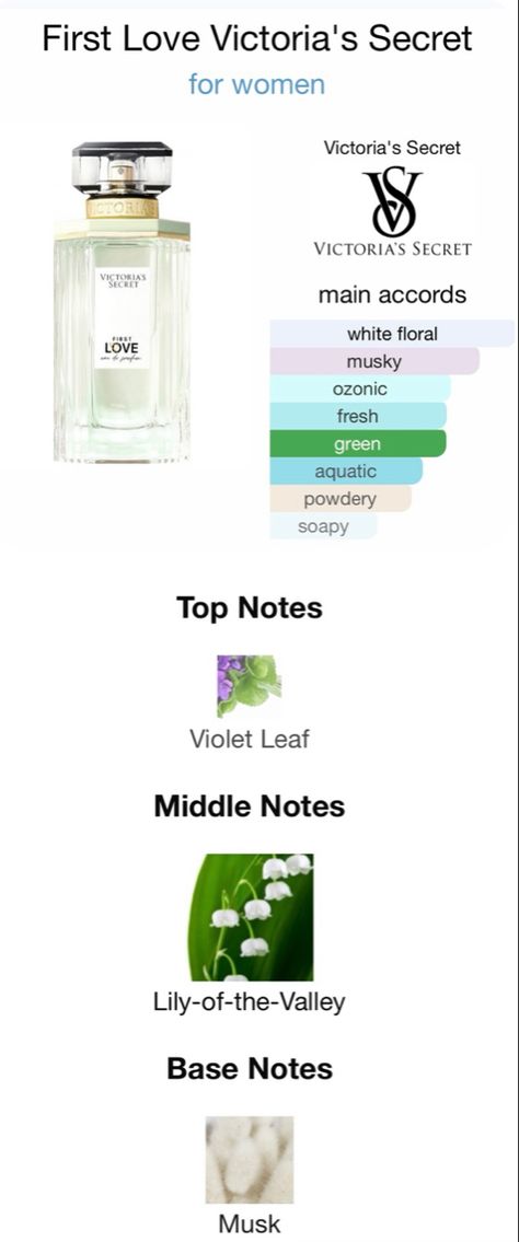 Spring💐/Summer☀️ Fragrance. A Floral fragrance for women. Top note is Violet Leaf; middle note is Lily-of-the-Valley; base note is Musk. The heart of this fragrance combines two delicate first blooms of spring: budding violet leaf and lily of the valley. Pure and fresh in scent, these notes mix with soft, sheer musk for a skin-hugging and effortless feel. • Fragrance type: Fresh Floral • Notes: violet leaf, lily of the valley, sheer musk Hyacinth Perfume, Lily Of The Valley Perfume, Violet Perfume, Essential Oil Perfumes Recipes, Perfume Recipes, Summer Fragrance, Perfume Collection Fragrance, Affordable Skin Care, Essential Oil Perfume