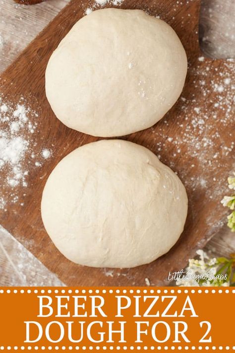 Pizza Dough Recipe With Beer, Small Batch Recipes For Two, Pizza Dough Small Batch, Small Batch Pizza Dough Recipe, Beer Pizza Dough Recipe, Beer Pizza Dough, Homemade Bread Dough, Ooni Pizza, Pizza Dough Recipe Easy