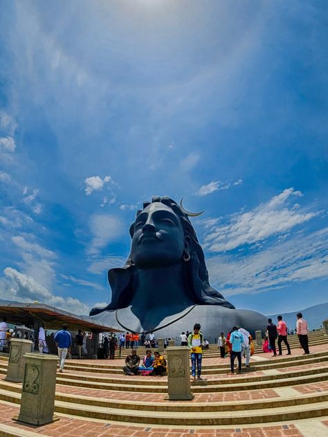 Statue of Adiyogi in Coimbatore. Coimbatore City Photography, Coimbatore City, Lord Wallpapers, Shiva Lord, Shiva Lord Wallpapers, Dream Trip, Coimbatore, City Photography, Lord Shiva