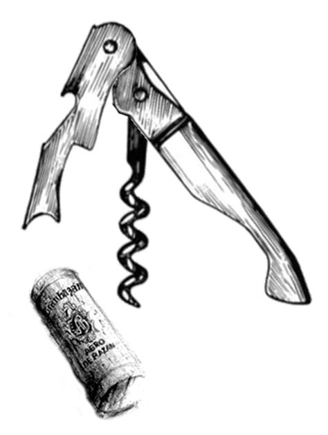 #corkscrew #cork Wine Key Tattoo, Wine Cork Tattoo, Wine Opener Tattoo, Corkscrew Tattoo, Corkscrew Art, Wine Key, Key Tattoo, Engraving Illustration, Wine Clubs