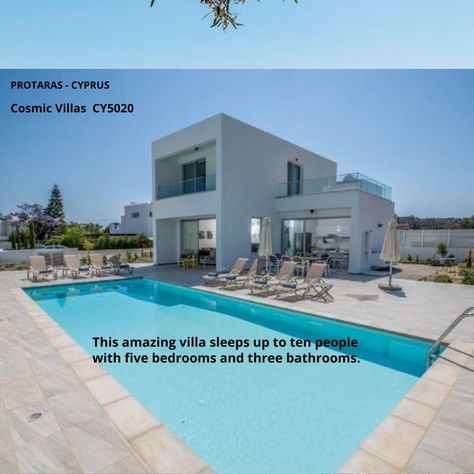 Five-bedroom Villa in Protaras, Cyprus: Book Here : https://www.cosmicvillas.com/property.php?id=cy5020 Follow us on social media for special offers and updates on our luxury villas. #cosmicvillasuk #cosmicvillas #luxuryvilla #Cyprus #villa #holidayvilla #holiday #VisitCyprus #summer2023 #VillasinCyprus #Booknow Cyprus Villa, Protaras Cyprus, Visit Cyprus, Stunning Bathrooms, Ensuite Bathrooms, Bathroom Outdoor, Twins Room, Comfy Sofa, Modern Shower