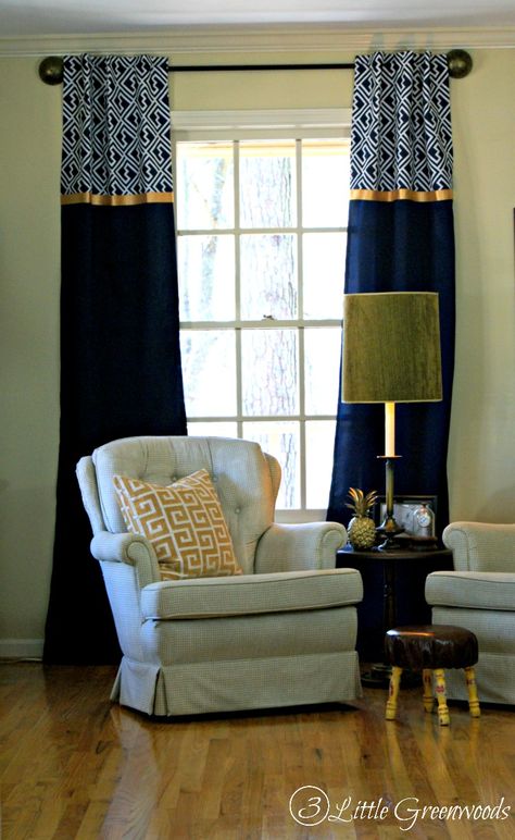 How to Make Curtains - The Easy Way! Diy Valances, Lengthen Curtains, Make Curtains, Diy Curtain Rods, Window Valances, Diy Window Treatments, Diy Blinds, Burlap Curtains, No Sew Curtains