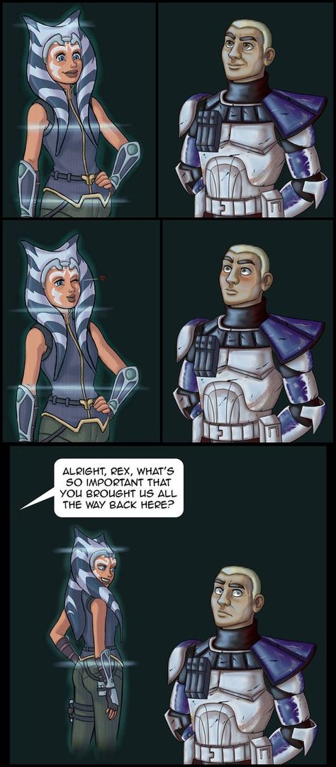 I love this comic so much Ahsoka X Rex Love, Ashoka X Rex Fanart, Star Wars Rex And Ahsoka, Ahsoka And Rex Love, Ahsoka X Rex Fanart, Rex And Ahsoka Fanart, Ahsoka And Rex Fanart, Rexsoka Comics, Rexsoka Fanart Kiss