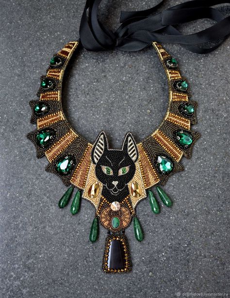 Egyptian Inspired Jewelry, Egyptian Party, Egyptian Revival Jewelry, Ancient Egyptian Jewelry, Egyptian Fashion, Egyptian Necklace, Egyptian Inspired, Egyptian Jewelry, Bead Embroidery Jewelry