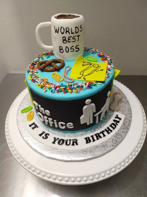 Office Themed Cake, The Office Themed Cake, The Office Birthday Cake, Office Birthday Cake, Office Party Theme, Office Themed Birthday Party, The Office Themed Party, The Office Birthday Party, Office Cake