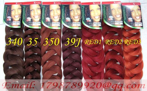 Hair Color Number Chart, Mixing Hair Color, Xpression Hair, Red Box Braids, Braiding Hair Colors, Latest Hair Braids, Braid Inspiration, Hair Color Options, Big Box Braids Hairstyles