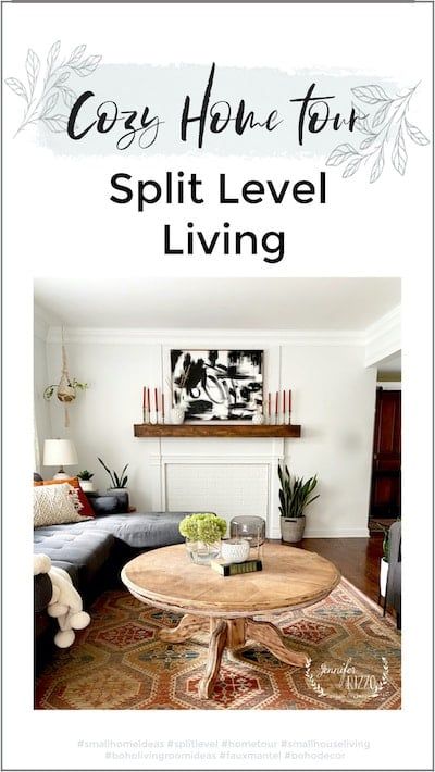 Welcome to Our Home Tour !!!! - Jennifer Rizzo Decorating Split Level Living Room, Styling Split Level Home, Split Level Living Room Layout Furniture, Split Level Living Room Arrangement, Split Level Living Room Ideas, Split Level House Interior, Bilevel Living Room Layout, Split Foyer Decorating, Split Level Decorating