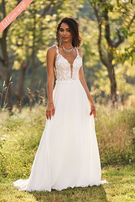 Lillian West Bridal, Dress With Low Back, A Line Bridal Gowns, Lillian West, Designer Bridal Gowns, Stunning Wedding Dresses, A Line Gown, Wedding Dresses Unique, Lace Fashion