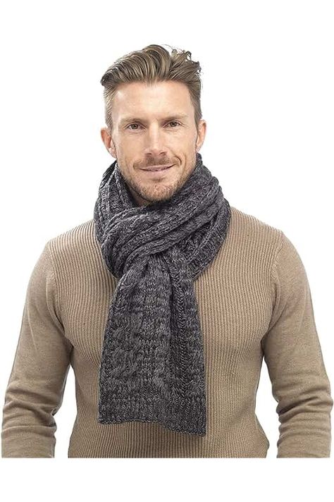 Amazon.co.uk : Veronz Soft Classic Cashmere Feel Winter Scarf, Camel Plaid December Drawing Challenge, Crochet Scarf For Men, Hat With Scarf, Crochet Mens Scarf, Slouch Beanie Hats, Knit Plaid, Cable Scarf, Mens Beanie Hats, Scarf For Men