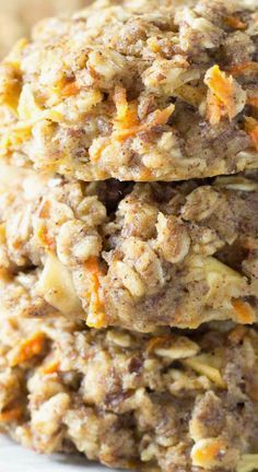 Carrot Cake Breakfast Cookies, Carrot Cake Breakfast, Healthy Make Ahead Breakfast, Weight Watcher Desserts, Cake Breakfast, Carrot Cakes, Apple A, What's For Breakfast, Think Food