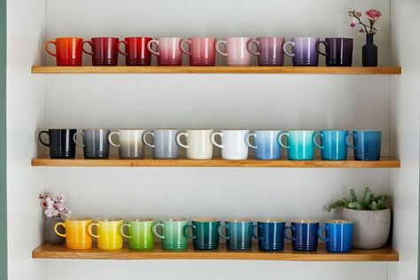 Mugs In Kitchen, Le Creuset Mug, Le Creuset Mugs, Le Creuset Stoneware, Hot Toddy, Pottery Plates, Stoneware Mugs, In Kitchen, Le Creuset