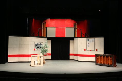 Stage Layout, Theater Sets, Highschool Musical, Musical Decor, Theatre Crafts, Chicago Musical, Play Props, Box Costumes, Set Design Theatre