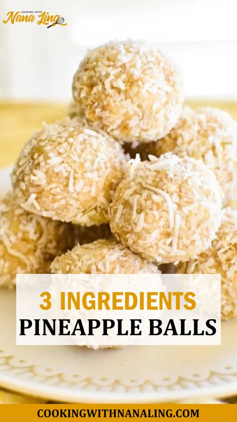 Here is a Pineapple Balls Appetizers Desserts For Party, Pineapple Christmas Balls Recipe, 3 Ingredient Pecan Log, Pineapple Treats For Party, Boozy Pineapple Bites, Recipes Using Dried Pineapple, Pineapple Balls Recipe, Pineapple Christmas Balls, Pineapple Recipes Dessert