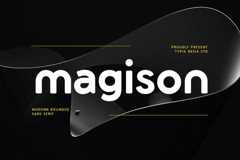 Magison Font - Dafont Free Startup Design, Techno Gadgets, Round Font, Business Fonts, Modern Sans Serif, Commercial Fonts, Design Editorial, Bold Logo, Bold Fonts