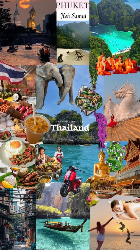 Thailand 🇹🇭 #thailand #phuket #koisumui #vacation Thailand Vision Board, Puckett Thailand, Thailand Collage, Bangkok Wallpaper, Phuket Thailand Aesthetic, Phuket Aesthetic, Bangkok Thailand Aesthetic, Thailand Travel Photography, Thailand Party