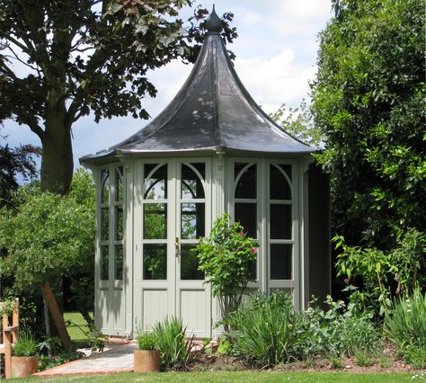 Lavenham Summerhouse by HSP Garden Buildings Octagonal Summer House, Garden Pavilion, Classic Garden, Garden Greenhouse, She Sheds, Magical Garden, Garden Buildings, Garden Office, Garden Structures