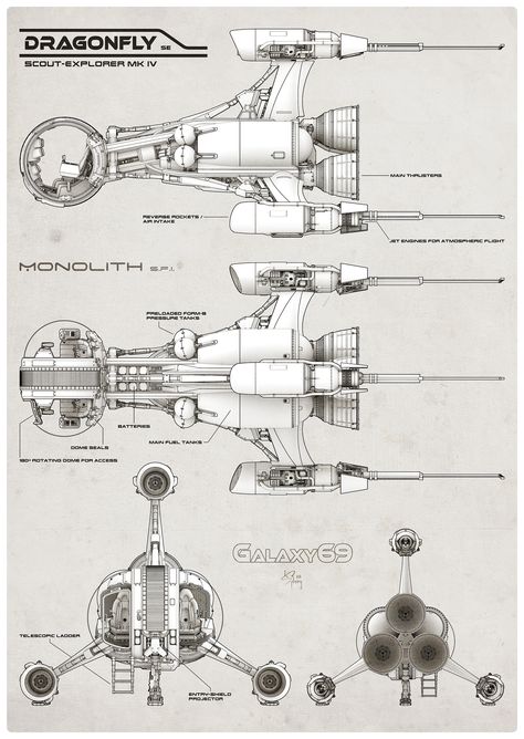 Star Wars Blue Prints, Spaceship Blueprint, Spaceship Cross Section, Spaceship Blueprint Sci Fi, Space Story, Star Wars Laat Gunship, A Space Odyssey, 2001 A Space Odyssey, Apollo Program