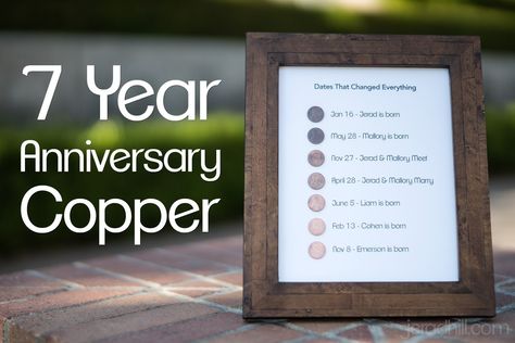 7 Year Anniversary Gift – Copper – Jerad Hill Three Year Anniversary Gift, Diy Projects For Boyfriend, Anniversary Ideas For Him, 7 Year Anniversary Gift, 3rd Year Anniversary Gifts, 7 Year Anniversary, Diy Gifts For Men, 7th Wedding Anniversary, Copper Anniversary Gifts