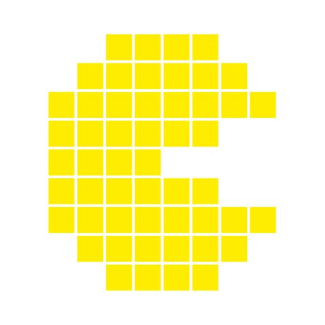 Pac Man simplified Pacman Ghost Pixel Art, Perler Bead Pacman, Pacman Cricut, Pac Man Pixel, Pac Man Cricut, Pixel Pacman, Hamma Beads, Beads Patterns, Melty Beads