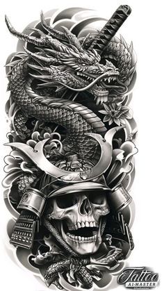 Shogun Tattoo, Bald Eagle Tattoos, Tattoo Japanese Style, Dragon Tattoo Art, Tattoo Japanese, Japanese Designs, Tattoos Arm, Funky Tattoos, Japanese Dragon Tattoos