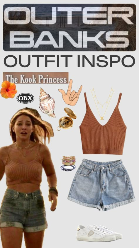 Obx outfit inspo🏄‍♀️🐚 | Sarah Cameron ☀️ | #outfit #obx #outerbanks #sarahcameron #obxaesthetic #obxoutfit #outerbanksoutfit #sarahcameronfit #obxvibe #outerbanksaesthetic #pouges4life #pouge Pogue Life Outfits, Outer Banks Aesthetic Outfits, Outfit Outer, Outer Banks Outfits, Outer Banks Style, Cute Group Halloween Costumes, Sarah Cameron, Outfit Inso, Southern Fashion