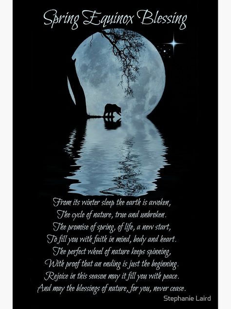 "Pagan, Native American Inspired Spring Equinox Blessings with Moon and Bear, Ostara" Poster for Sale by LazyL | Redbubble Spring Equinox Blessing, Spring Equinox Aesthetic, Equinox Aesthetic, He Is Risen Craft, Ostara Blessings, Equinox Spring, Ostara Ritual, Spring Toddler Crafts, Spring Crafts Preschool