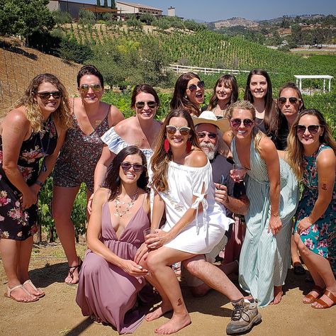 Driver Dave aka Double D and his lovely tour group enjoying the day in Temecula wine country  Temps over 100 this weekend be safe out there!  More info www.rockinwine.com/   #temecula #wine #winery #winetour #winecountry #bridetobe #bridesmaids #bride #bachelorette Tour Group, Bride Bachelorette, Wine Tour, Group Tours, Be Safe, Wine Country, Wine Tasting, This Weekend, The Day