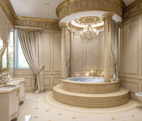 Fancy Bathroom, Mansion Interior, Bathroom Design Luxury, Dream Bathrooms, Luxury Homes Dream Houses, Dream Rooms, Beautiful Bathrooms, Luxurious Bedrooms, Dream Home Design