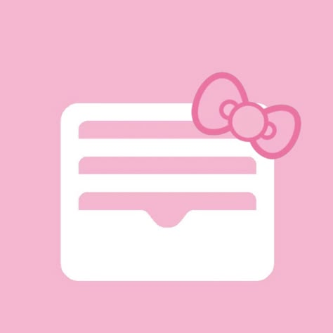 Sanrio App Icons Hello Kitty, Contacts App Icon Pink, Pink Wallet Icon, Hello Kitty Iphone Icons, Phone Widget Wallpaper, Wallet Icon Aesthetic, Hello Kitty Phone Icons, Pink Hello Kitty Wallpaper, Hello Kitty Icons For Apps