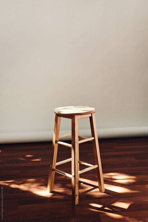 Stool In Photo Studio by Taylor Roades Photoshoot Chair, Furniture Photoshoot, Daylight Lighting, Photo Studio Design, Chair Photography, Diy Photography Props, Ep Cover, Self Adhesive Wall Tiles, Furniture Photography