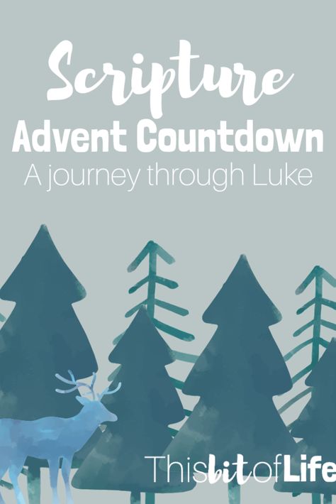 A Scripture Advent Countdown- A Journey through Luke is a beautiful way to create a Christ-Centered Christmas this year! #christmas #advent #homeschooling #christmascountdown Book Of Luke Christmas, Advent Calendar Christian, Christmas Homeschool, Homeschool Lesson Planner, Unit Studies Homeschool, Advent Devotionals, Lesson Plan Template Free, Teaching Character, Christ Centered Christmas