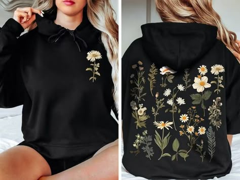 Daisy Sweatshirt, Flower Hoodie, Daisy Sweatshirt, Daisy Flower Hoodie,mothers Day Gift, Flower Hoodie, Daisy Sweatshirt - Etsy Daisy Clothes, Daisy Sweatshirt, Hoodie Design Ideas, Flower Hoodie, Trendy Sweaters, Gift Flower, Cute Comfy Outfits, Fashion Mistakes, Cute Everyday Outfits