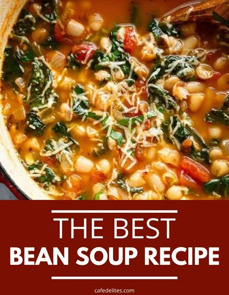 Best Bean Soup, Soup Easy Quick, Hearty Bowls, Spicy Bean Soup, Spinach Soup Healthy, White Bean Kale Soup, Gooseberry Recipes, Parmesan Spinach, Soup With Spinach