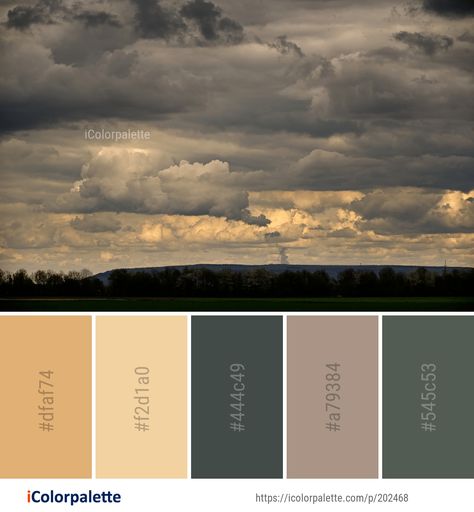 Color Palette ideas from 7106 Sky Images | iColorpalette Thunderstorm Color Palette, Clouds Color Palette, Morning Sky Color Palette, Dreamy Sky Color Palette, Sky Palette, Exterior Finishes, Sunrise Colors, Sky Images, Color Palette Ideas