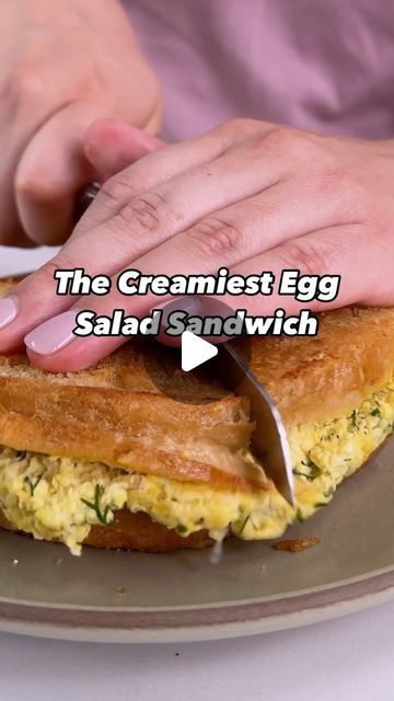 EatingWell on Instagram: "The egg salad in this sandwich from @amandaeight gets its creamy texture from finely grating the eggs, which blends the whites and yolks together so you get a bit of both in each bite. It’s the best, creamiest egg salad sandwich you’ll ever make.  Ingredients - 4 hard-boiled eggs, peeled - 1/4 cup finely chopped red onion - 3 tablespoons mayonnaise - 1 tablespoon yellow mustard - 1 tablespoon finely chopped fresh chives - 1 tablespoon finely chopped fresh dill - 2 teaspoons nutritional yeast - 1/4 teaspoon ground pepper - 1/8 teaspoon salt - 4 (1-ounce) slices whole-wheat bread - 3 tablespoons finely grated Parmesan cheese, divided - 2 tablespoons unsalted butter  Directions 1. Using a microplane, grate eggs into a medium bowl. (Alternatively, press eggs through a Boiled Egg Sandwich Recipe, Hosting Lunch, Egg Sandwich Healthy, Boiled Egg Sandwich, Egg Salads, Egg Sandwich Recipe, Egg Sandwich Breakfast, Egg Salad Sandwich, Creamy Eggs