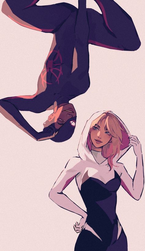 Spider Gwen Art, Spiderman And Spider Gwen, Miles Spiderman, Image Spiderman, Miles Morales Spiderman, Spiderman 3, Spiderman Artwork, Spider Art, Best Superhero