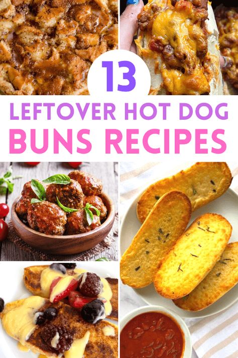 Leftover Bun Recipes, Use Up Hot Dog Buns, Recipes To Use Up Hot Dog Buns, Use Hot Dog Buns, Bread Pudding Using Hot Dog Buns, Ways To Use Up Hot Dog Buns, How To Use Leftover Hot Dog Buns, Hot Dog Buns Recipe Leftover, Uses For Hot Dog Buns