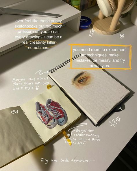 This is one of the realizations I recently had that I feel like sharing in the hopes that someone out there might find this helpful. Come get rid of art block with me i’ll hold ur hand. ✋🏻 #arttips #arthack #sketchbook #artadvice #cheapsketchbook #artstudy How To Get Rid Of Art Block, Get Rid Of Art Block, Art Advice, Get My Life Together, Art Studies, Art Block, Art Tips, Stuff To Do, Feel Like