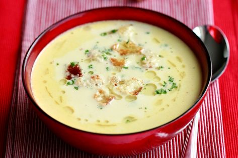 Artichoke Soup Recipes, Fried Artichoke, Artichoke Soup, Artichoke Chicken, Artichoke Recipes, Cream Of Chicken, Delicious Soup, Food Network, Soup Recipe