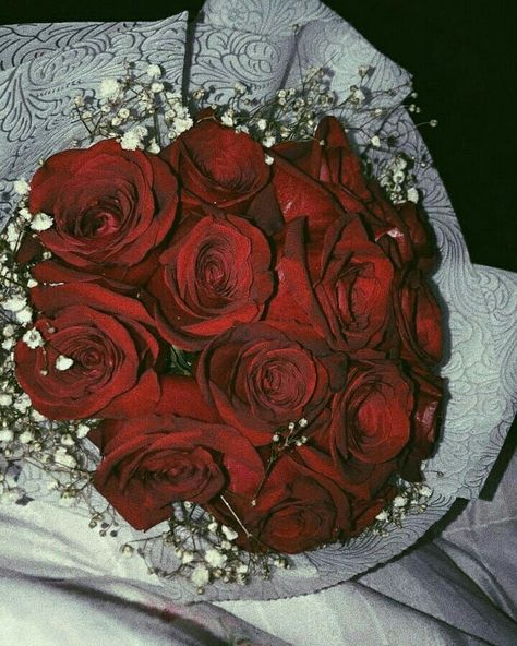 Flowers Bouquet Aesthetic, Insta Like, Bouquet Aesthetic, Rose Pic, Red Roses Wallpaper, Luxury Flower Bouquets, Dark Background Wallpaper, Red Bouquet Wedding, Red Bouquet