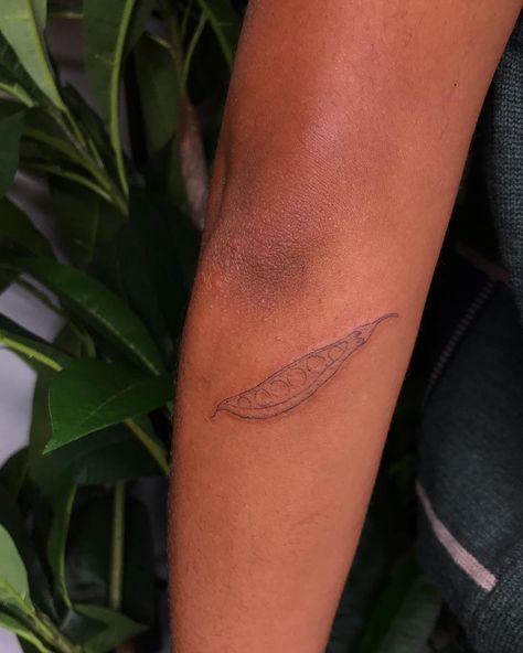 Snow Pea Tattoo, Pea Tattoo Pod, Three Peas In A Pod Tattoo, Two Peas In A Pod Tattoo, Peapod Tattoo, Pea Pod Tattoo, Peas Tattoo, Peas In A Pod Tattoo, Pear Tattoo