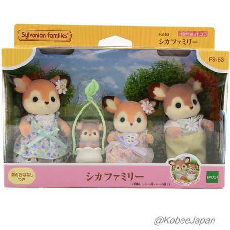 Sylvanian Families DEER FAMILY FS-53 Calico Critters Epoch Japan | eBay Critters 3, Calico Critters Families, Deer Family, Doll Family, School Play, Pink Doll, Calico Critters, Little Critter, Girl A