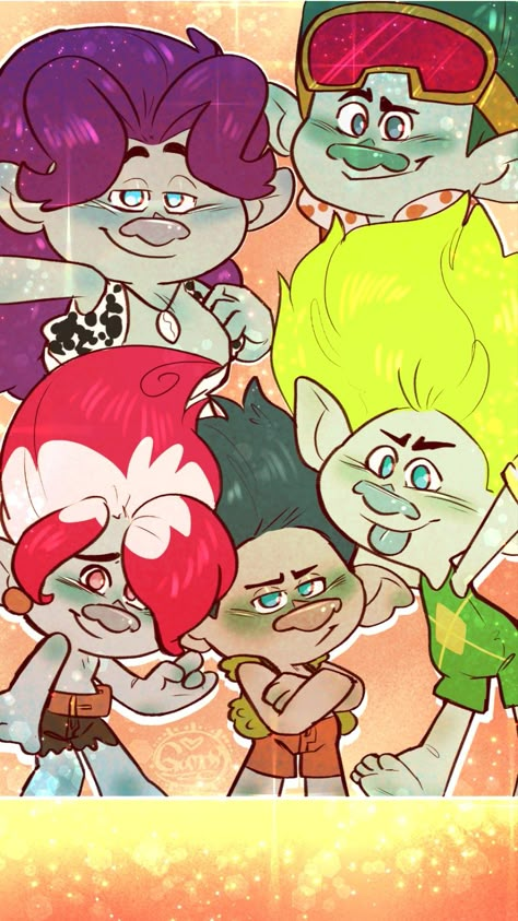 Branch X Floyd, Brozone Wallpaper, Trolls Wallpaper Aesthetic, Broppy Fanart Kiss, Trolls Broppy Fanart, Trolls Drawing, Trolls Brozone, Trolls Band Together Fanart, Trolls Wallpaper