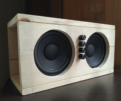 Audio Projects - Instructables Diy Bluetooth Speaker, Diy Guitar Amp, Waves Audio, Big Speakers, Speaker Projects, Sound Amplifier, Speaker Box Design, Home Theater Setup, Diy Guitar