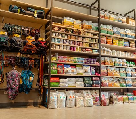 Dog Grooming, Pet Store in Del Mar Highlands, CA | Dirty Dogs – DirtyDogs & Meow Pet Supply Store Displays, Pet Shop Shelves, Pet Store Ideas Display, Dog Retail Store, Dog Shop Interior, Pet Retail Display Ideas, Pet Store Interior Design, Pet Store Decor, Pet Store Display Ideas