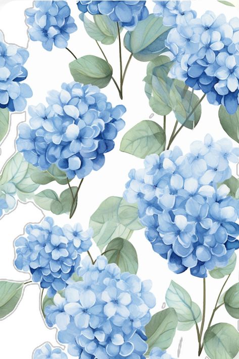 Flower Screensaver, Hydrangea Wallpaper, Blue Floral Wallpaper, Blue Hydrangea Flowers, Hydrangea Print, Cute Blue Wallpaper, Blue Hydrangeas, Light Blue Flowers, Cute Patterns Wallpaper