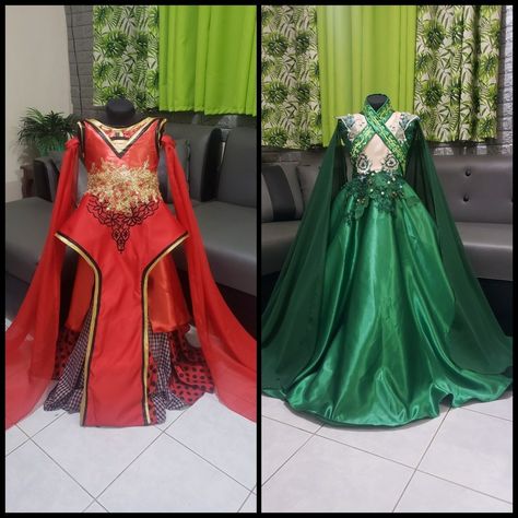 Sqngre Alena and pirena inspired gown Encantadia Costume, Gown Costume, Kids Gown, 7th Birthday, Formal Dresses Long, Thank You, Formal Dresses, Birthday, Quick Saves