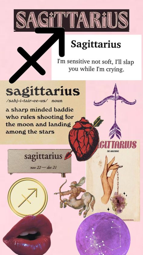 For my Sagittarius baby’s Sagittarius Baby, I'm Sensitive, Zodiac Signs Sagittarius, Magic Aesthetic, Sagittarius Facts, Create Collage, Paper Cards, Star Signs, Sign Art